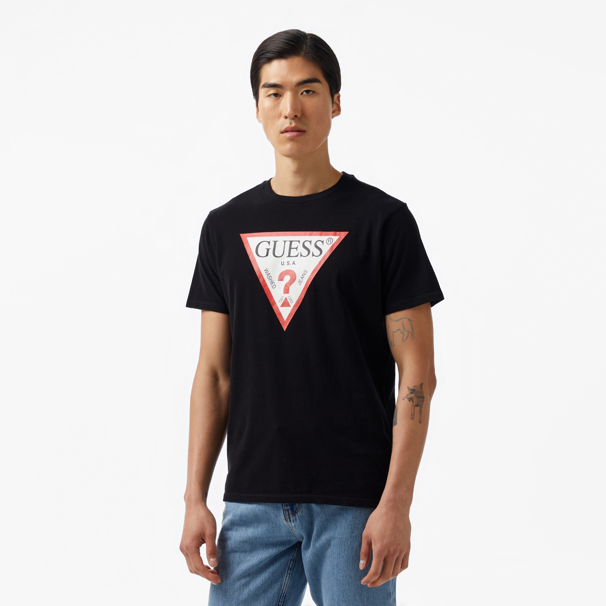 Guess Logombed 160 Erkek Siyah T-Shirt