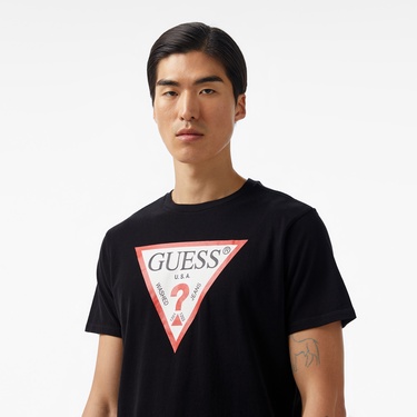  Guess Logombed 160 Erkek Siyah T-Shirt