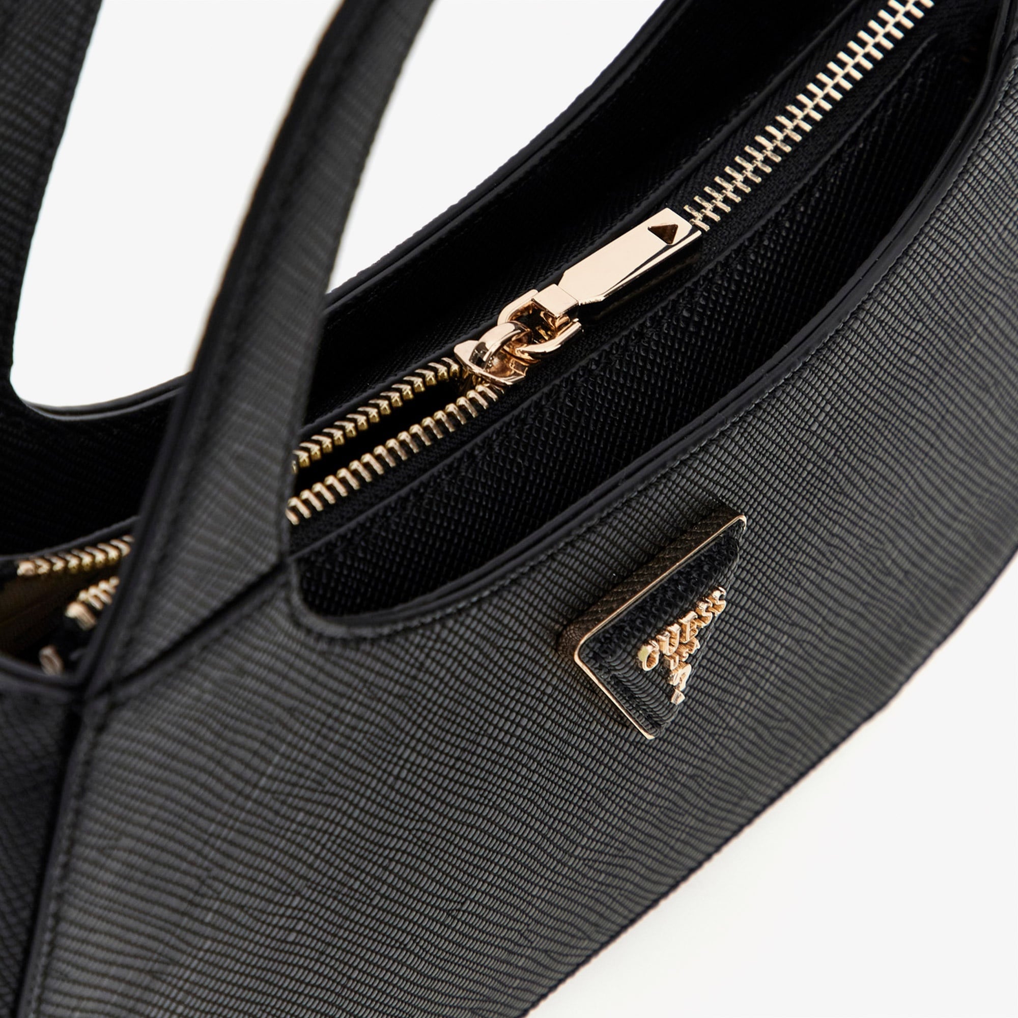 Guess Eco Gloriana Gfriend Jazlynn Hobo Crossbody Kadın Siyah Çapraz Çanta