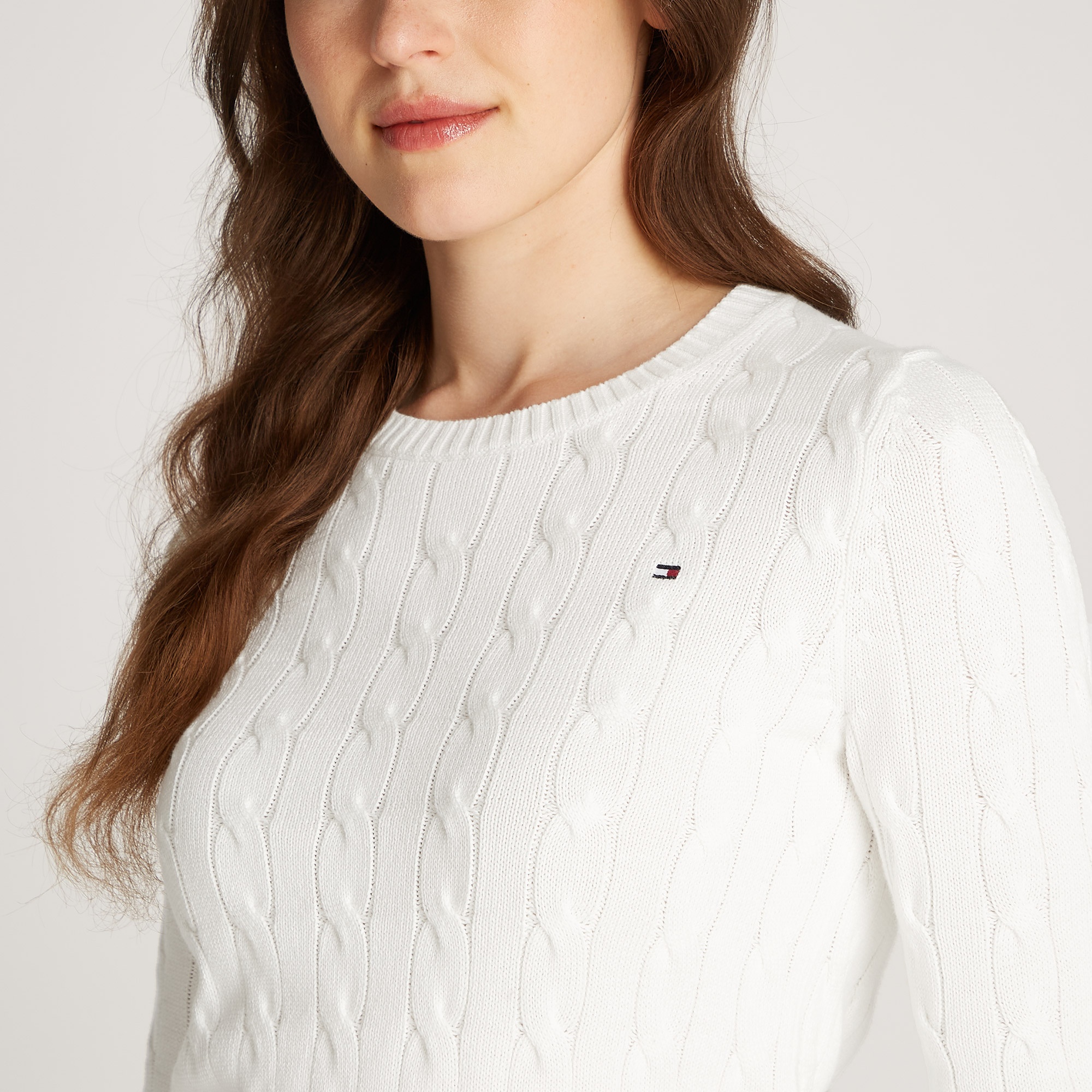 Tommy Hilfiger Kadın Beyaz Triko