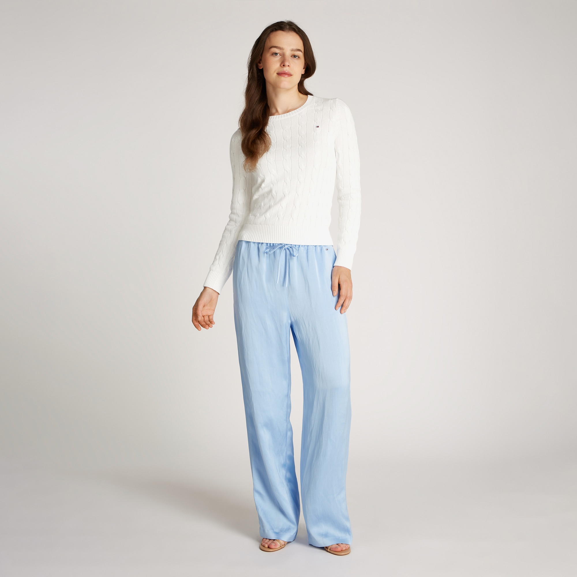 Tommy Hilfiger Kadın Beyaz Triko