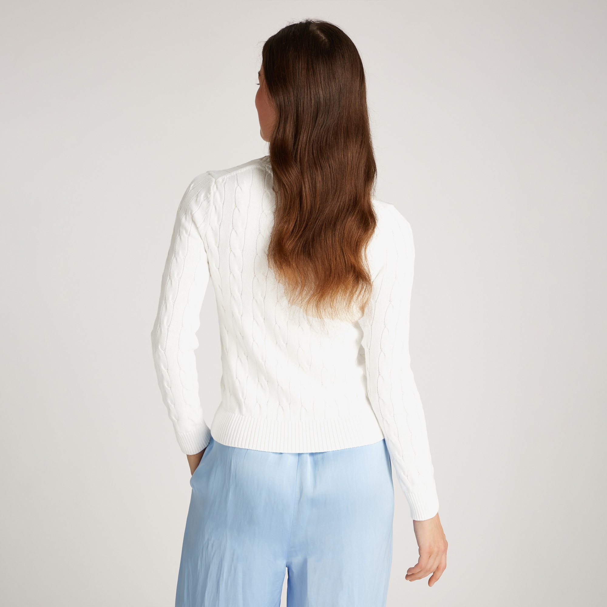 Tommy Hilfiger Kadın Beyaz Triko