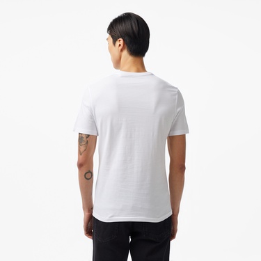  Guess Triangle Mid Organic Stream 180 Erkek Beyaz T-Shirt