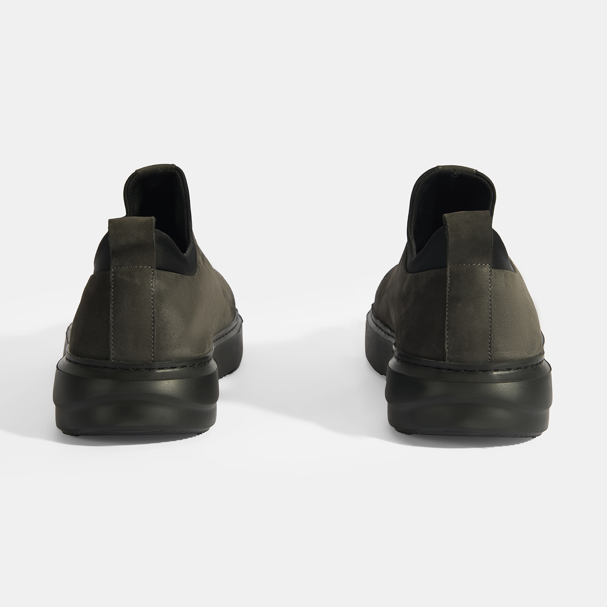 Erkek Gri Bağcıklı Deri Günlük Ayakkabı