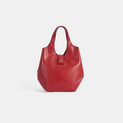  Kadın Kırmızı Deri Omuz Çantası