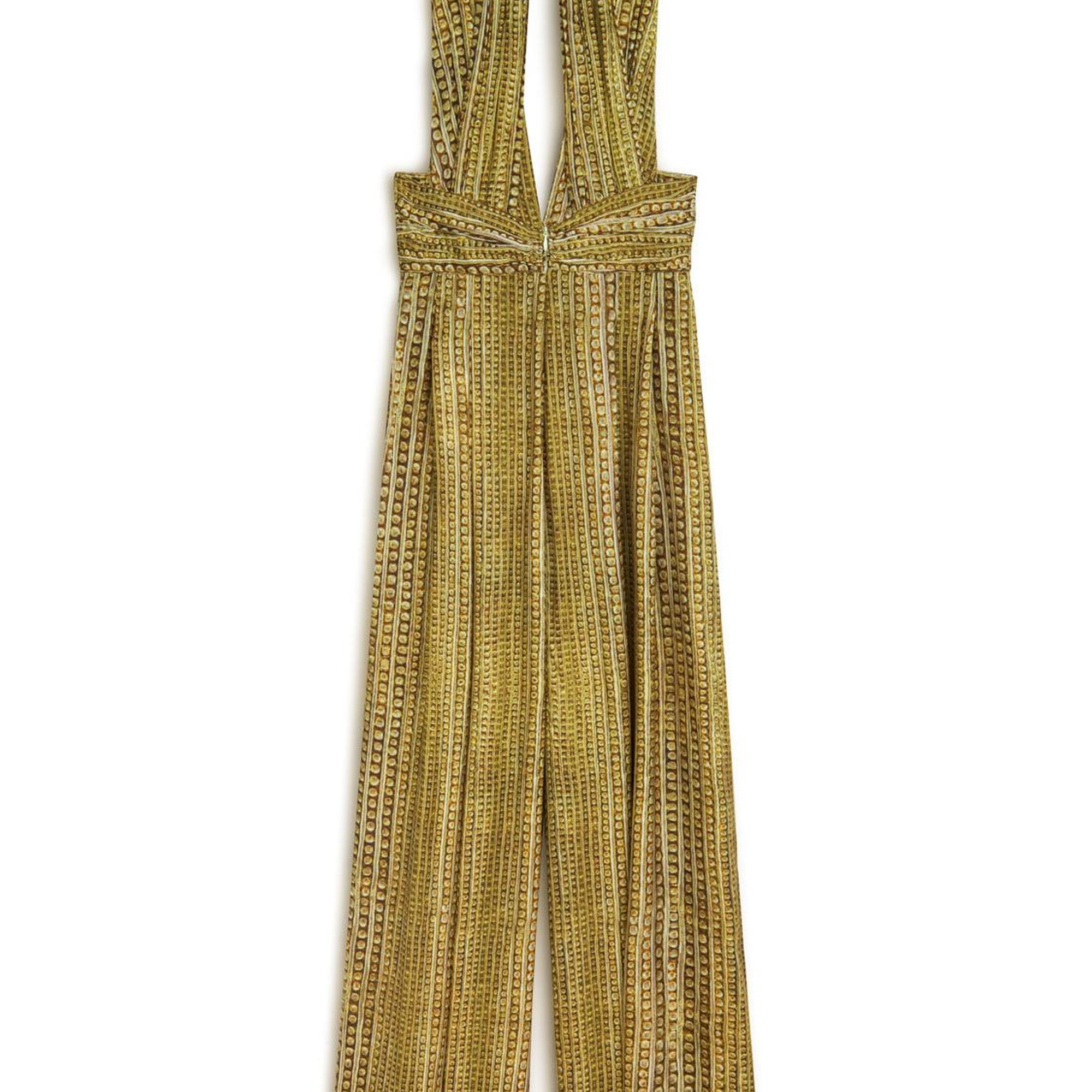 Gold ve Taş Aksesuarlı Tulum