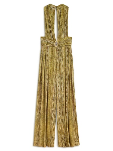  Gold ve Taş Aksesuarlı Tulum