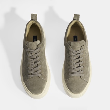  Erkek Gri Bağcıklı Süet Günlük Ayakkabı