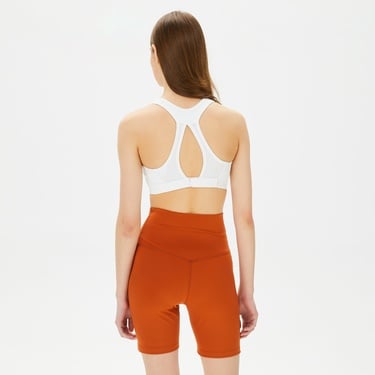  Nike Dri-Fit Swoosh High Support Kadın Beyaz Bra