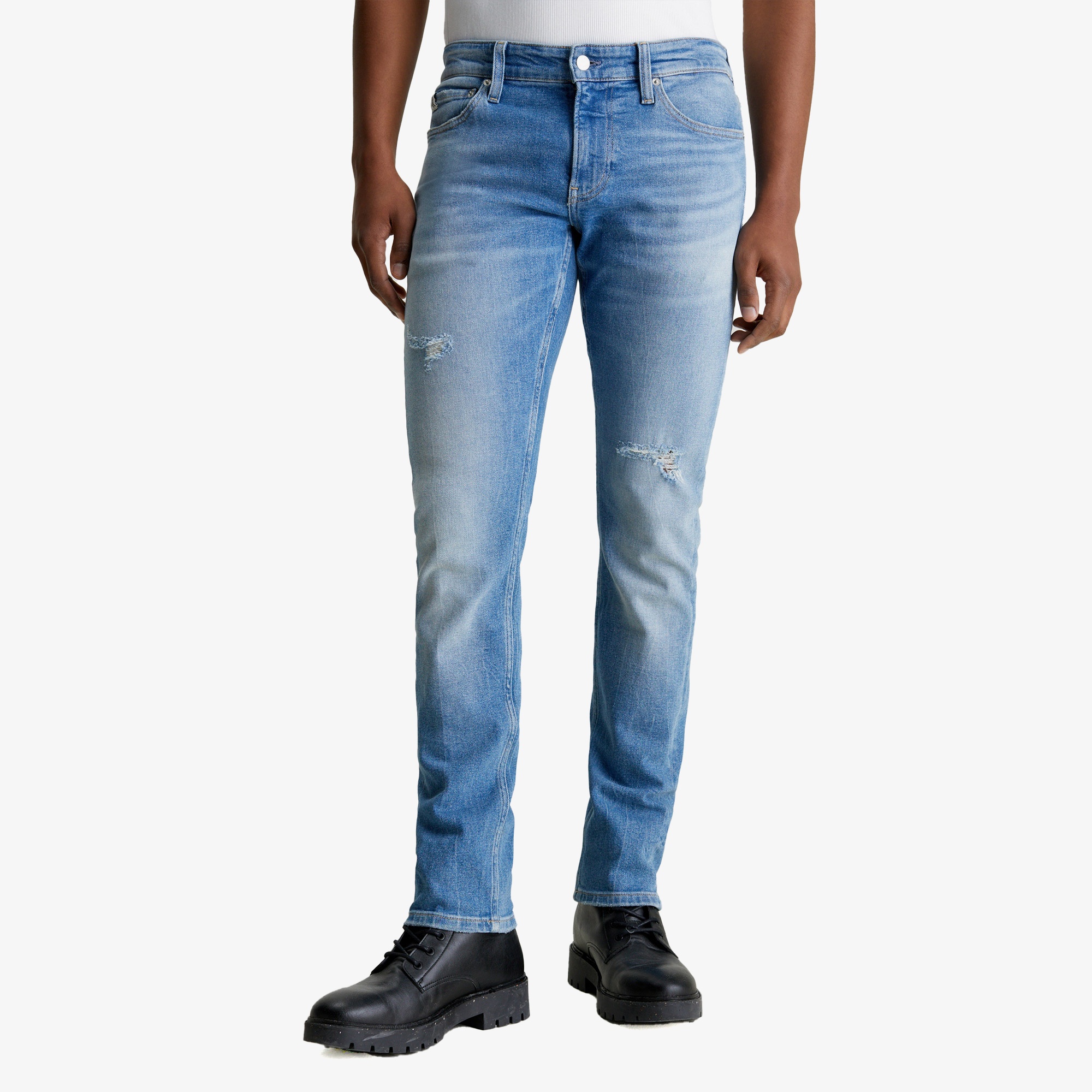 Calvin Klein Jeans Erkek Mavi Jean
