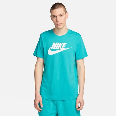  Nike Sportswear Erkek Mavi Kısa Kollu T-Shirt