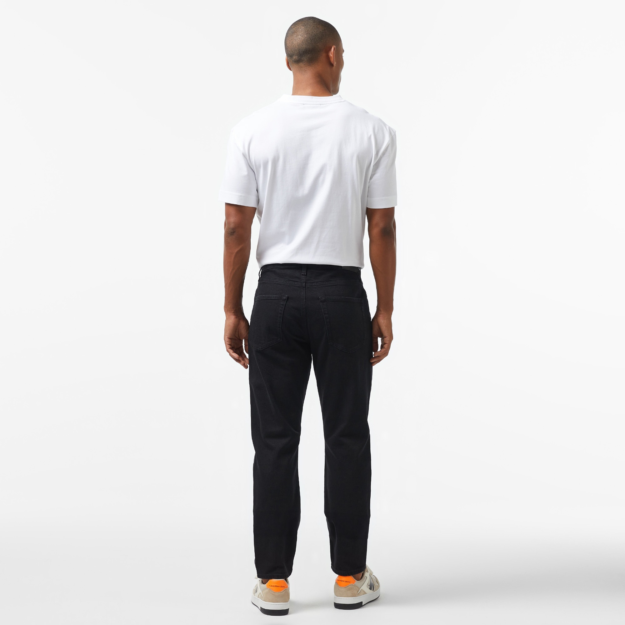 Calvin Klein Tapered - Rinse Erkek Siyah Jean