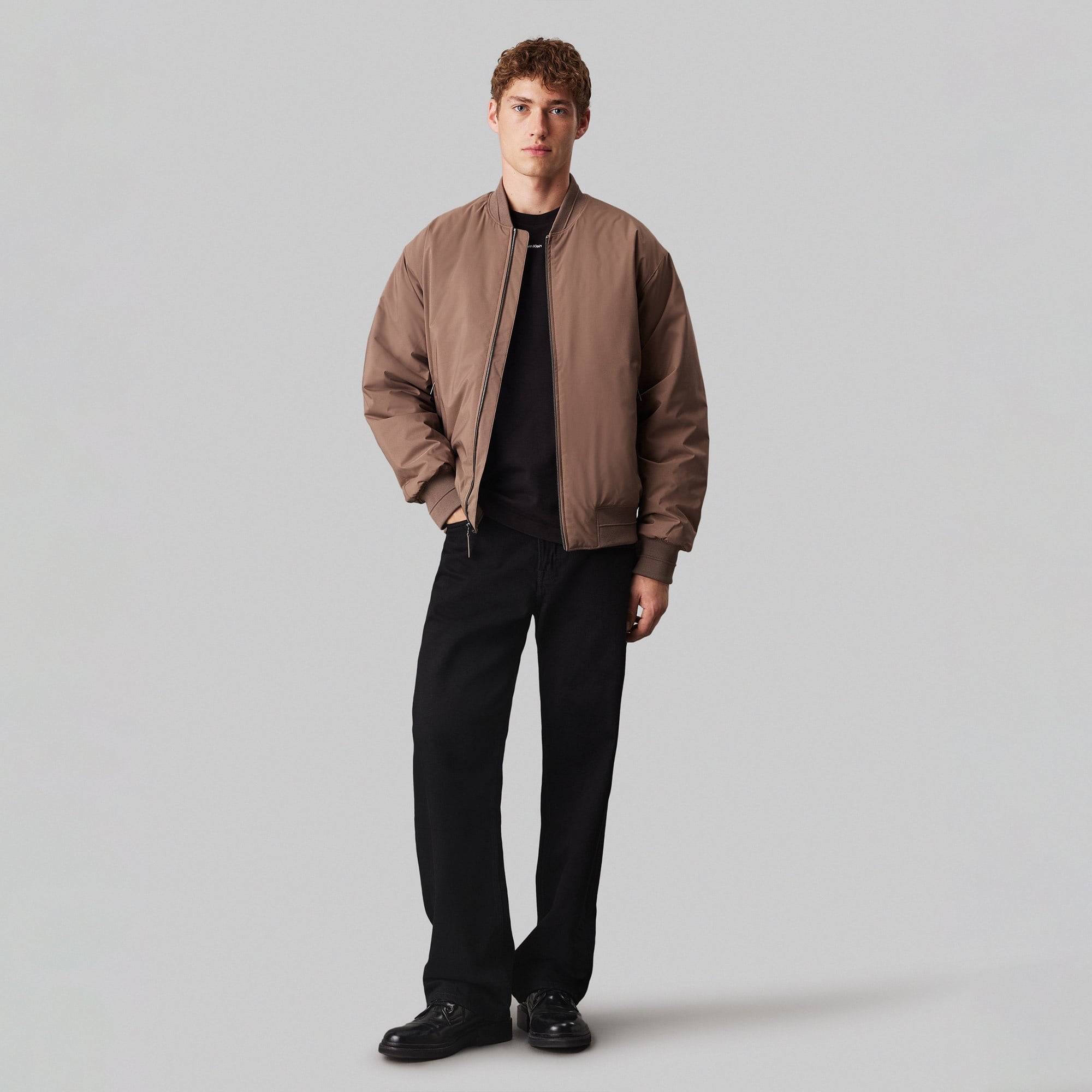 Calvin Klein Sport Hero Erkek Kahverengi Bomber Ceket