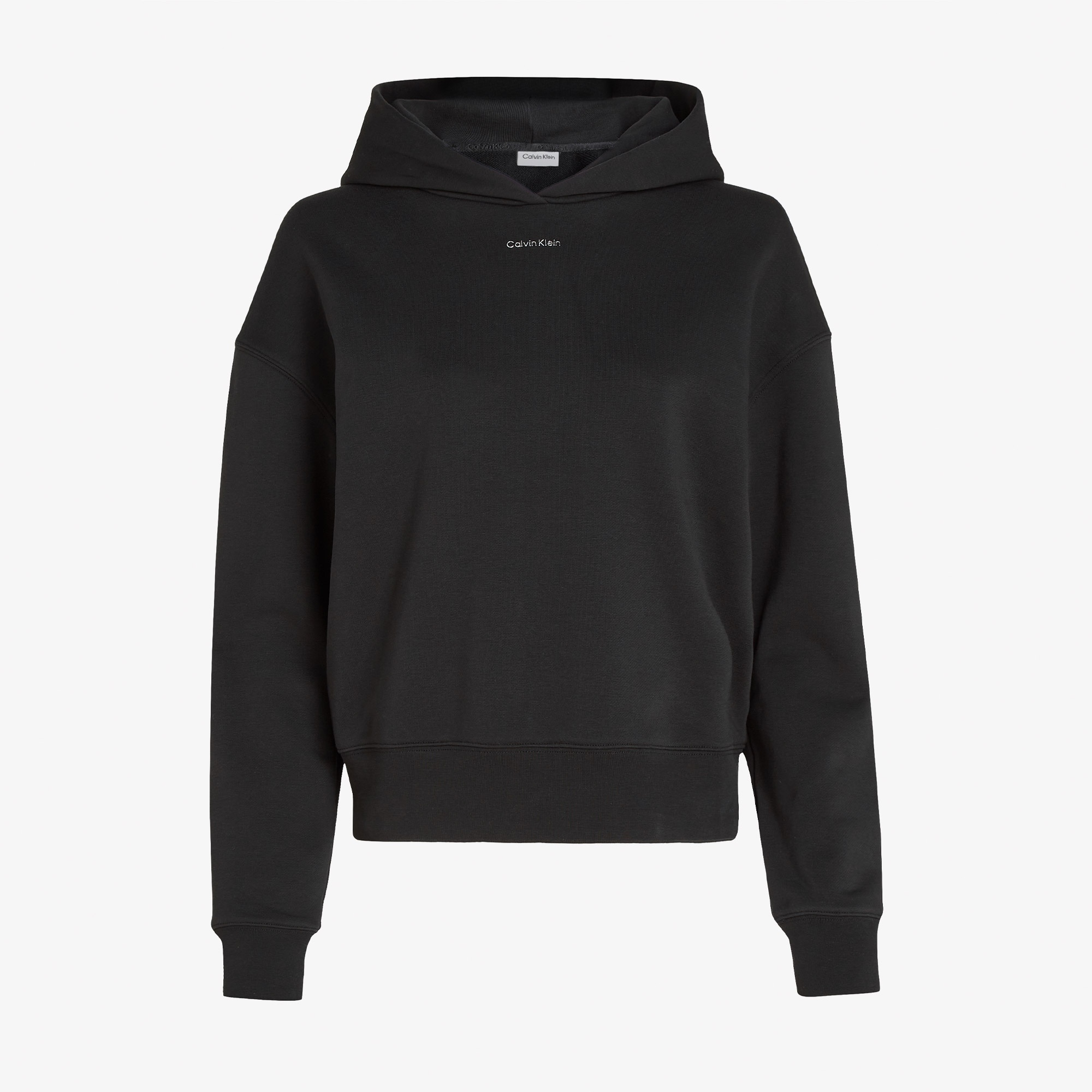 Calvin Klein Nano Logo Relaxed Kadın Siyah Hoodie