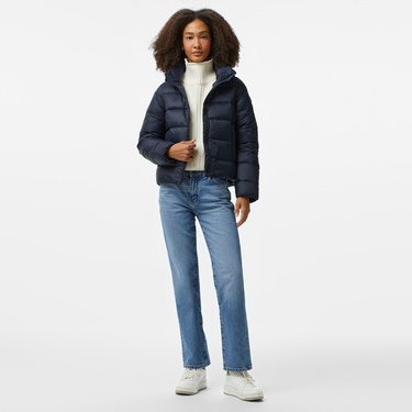  Tommy Hilfiger Down Casual Kadın Mavi Ceket
