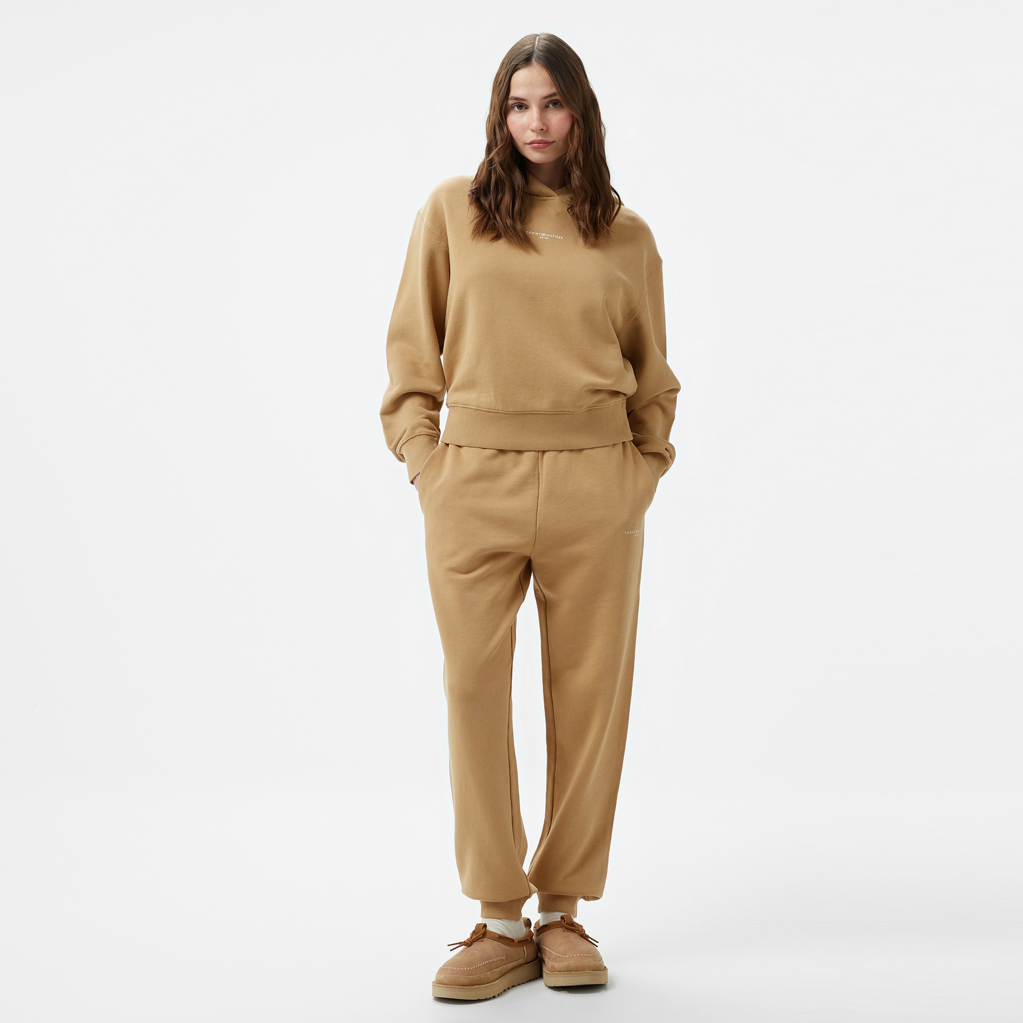 Tommy Hilfiger Mini Corp Kadın Haki Eşofman Altı