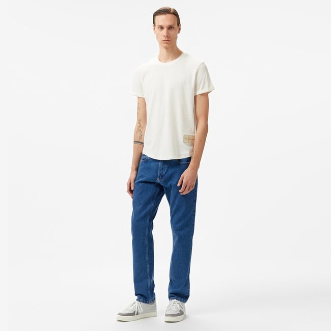  Calvin Klein Jeans Slim Straight Erkek Mavi Jean