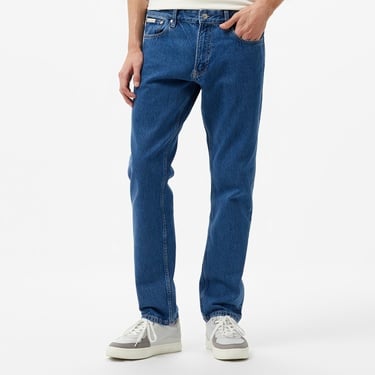  Calvin Klein Jeans Slim Straight Erkek Mavi Jean