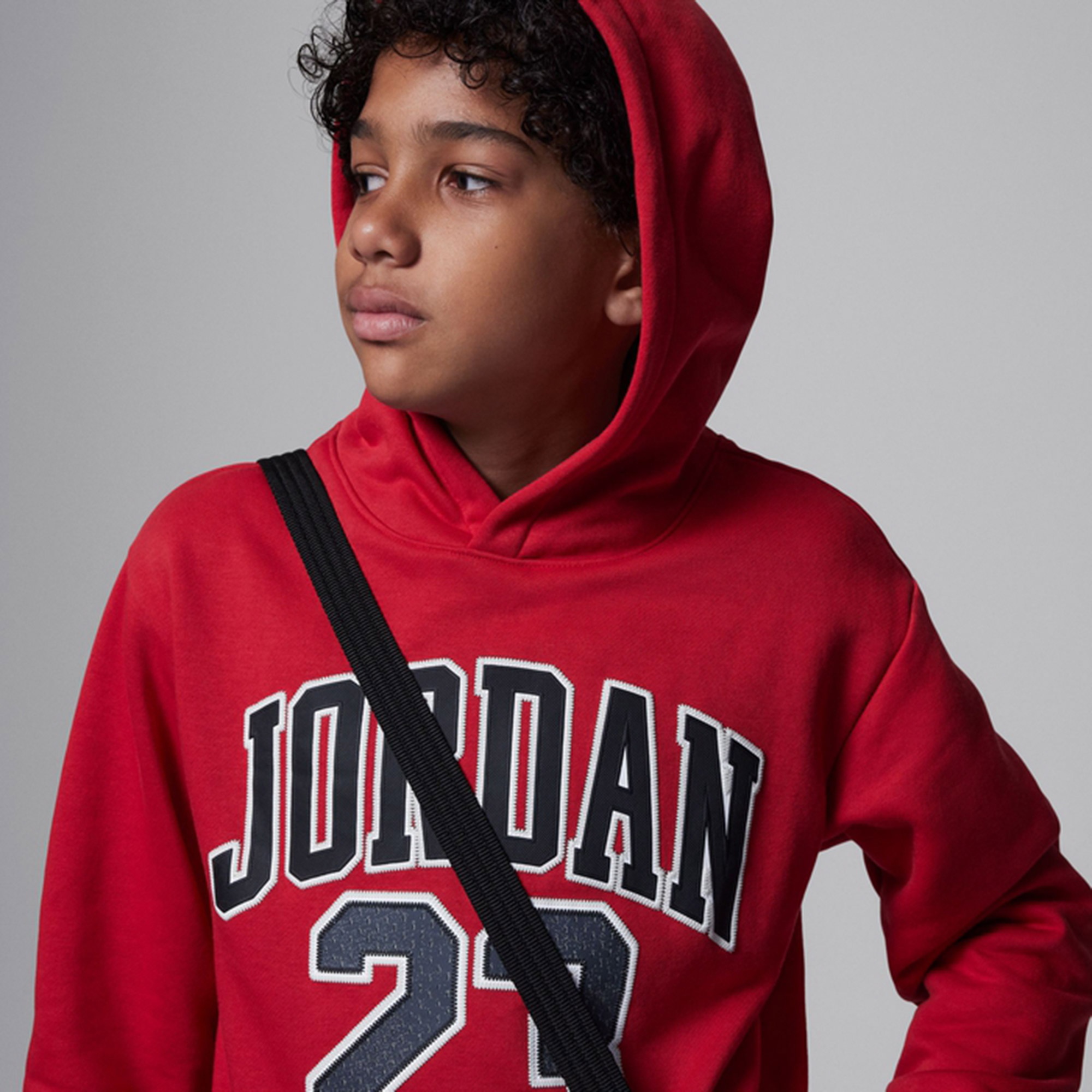 Jordan Jdn Jordan Fleece Pullover  Hoodie Çocuk Kırmızı Kapüşonlu Sweatshirt