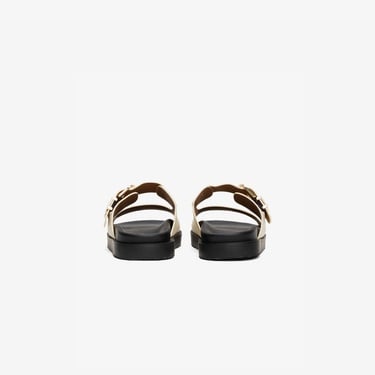  Tommy Hilfiger Leather Sporty Kadın Bej Terlik