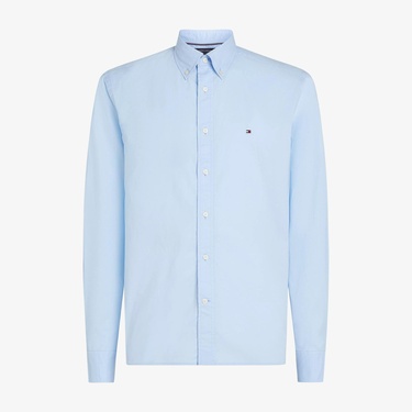  Tommy Hilfiger Core Flex Poplin Erkek Mavi Gömlek