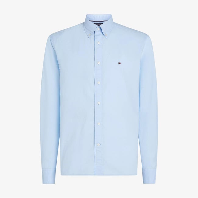  Tommy Hilfiger Core Flex Poplin Erkek Mavi Gömlek