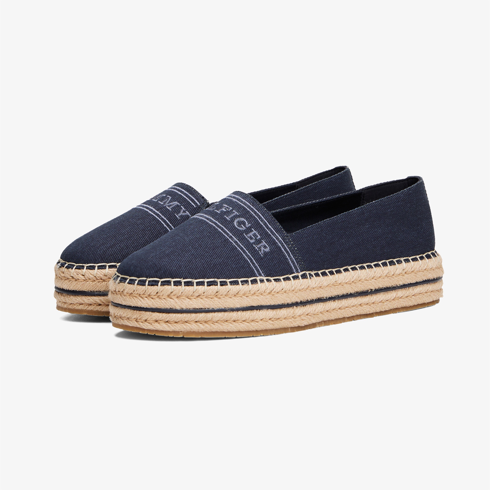 Tommy Hilfiger Denim Platform Kadın Lacivert Espadril
