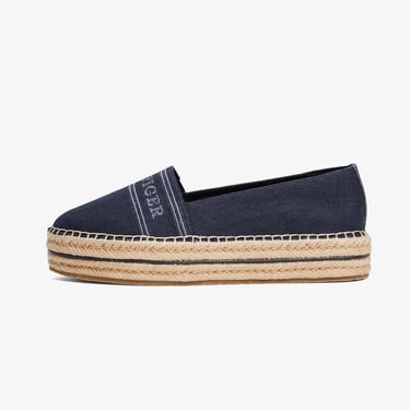  Tommy Hilfiger Denim Platform Kadın Lacivert Espadril