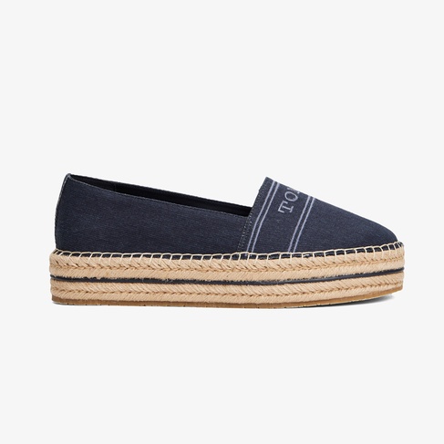  Tommy Hilfiger Denim Platform Kadın Lacivert Espadril
