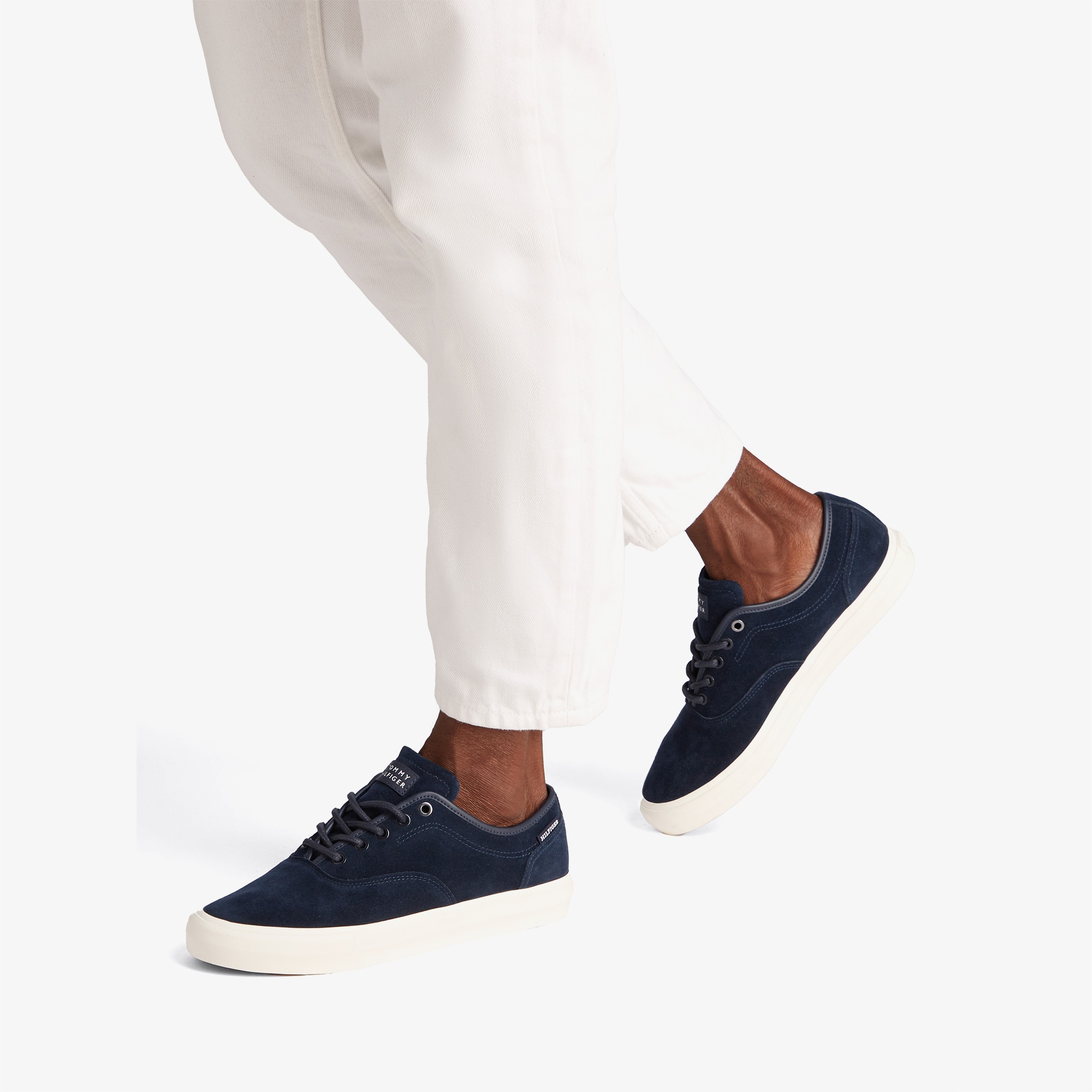 Tommy Hilfiger Low Oxford Suede Erkek Mavi Sneaker