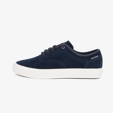  Tommy Hilfiger Low Oxford Suede Erkek Mavi Sneaker