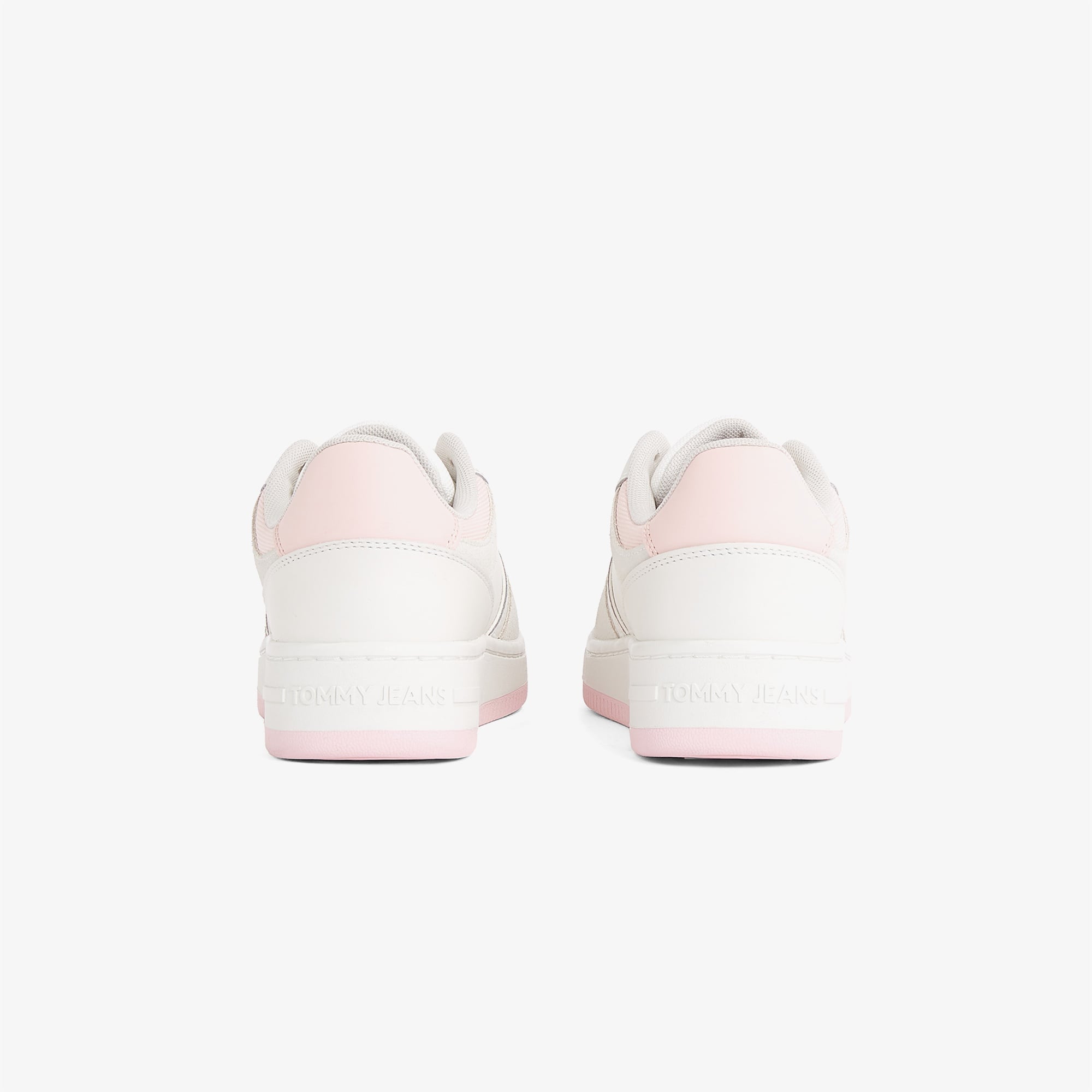 Tommy Hilfiger Retro Basket Washed Suede Kadın Pembe Sneaker
