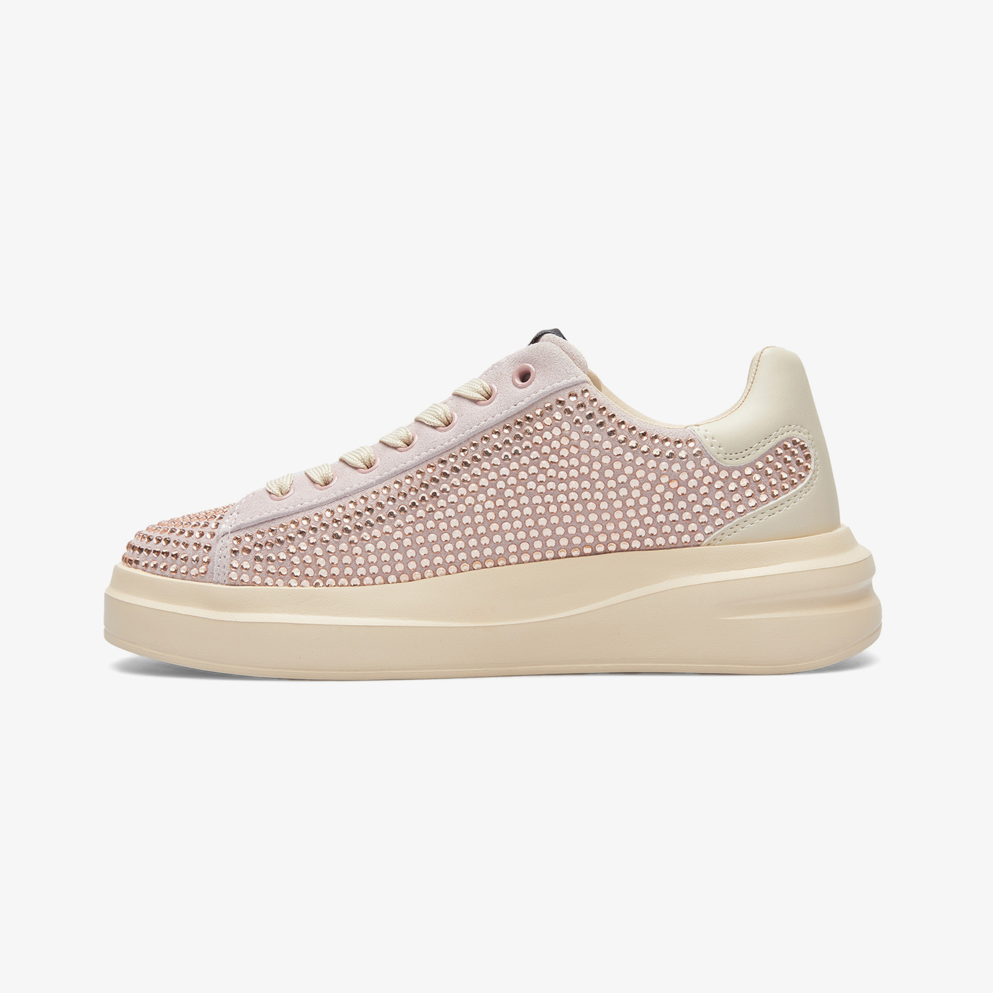 Guess Elbina Suede Kadın Pembe Sneaker - Görsel 3