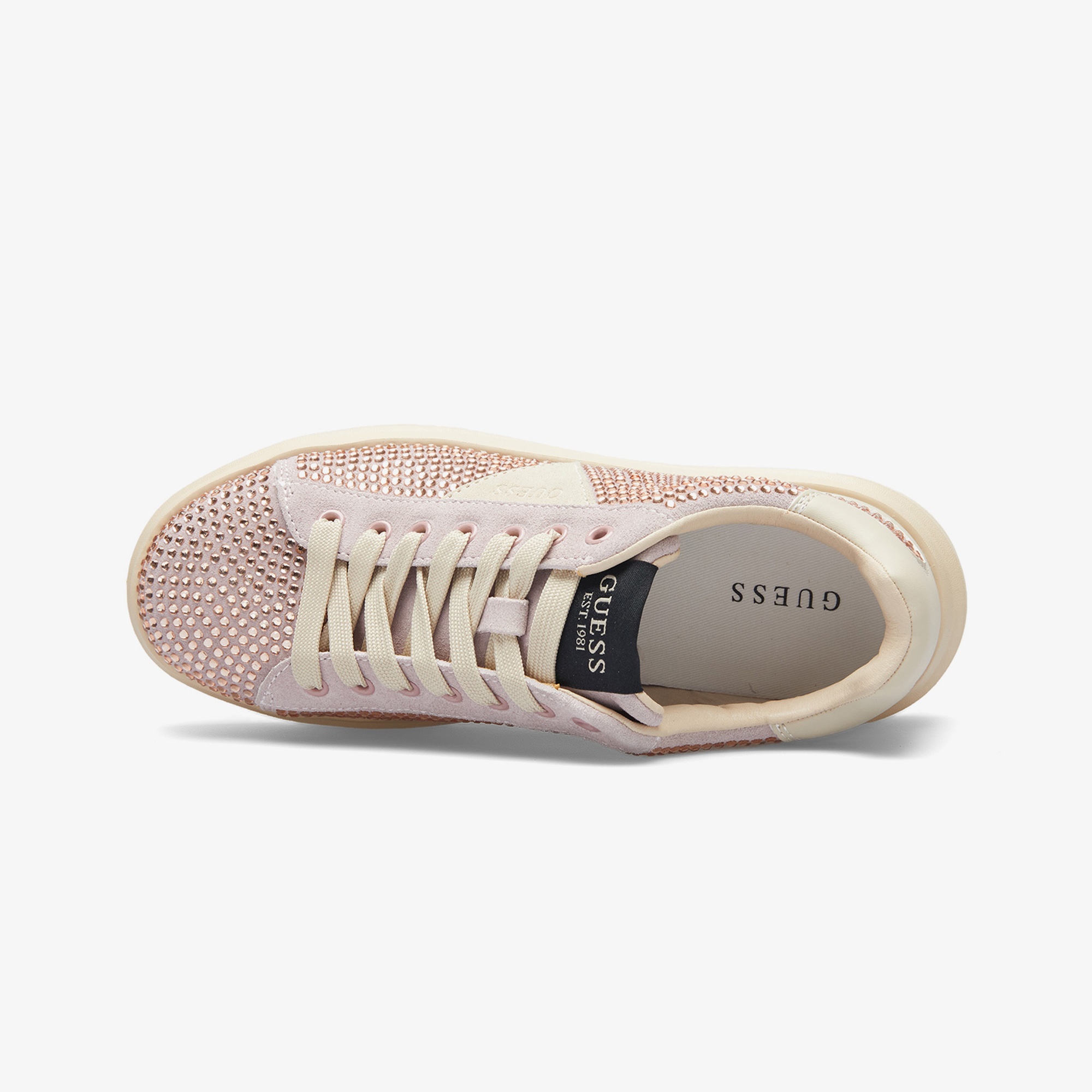 Guess Elbina Suede Kadın Pembe Sneaker