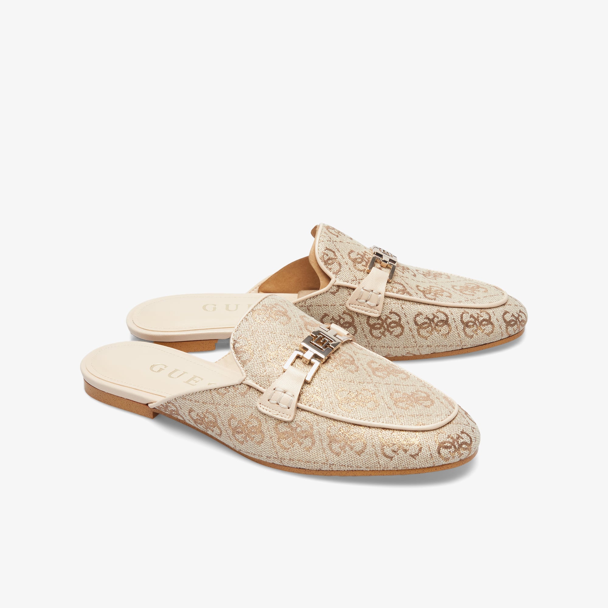 Guess Bommy2 Crackle Pu S019109 Kadın Sarı Terlik - Görsel 5