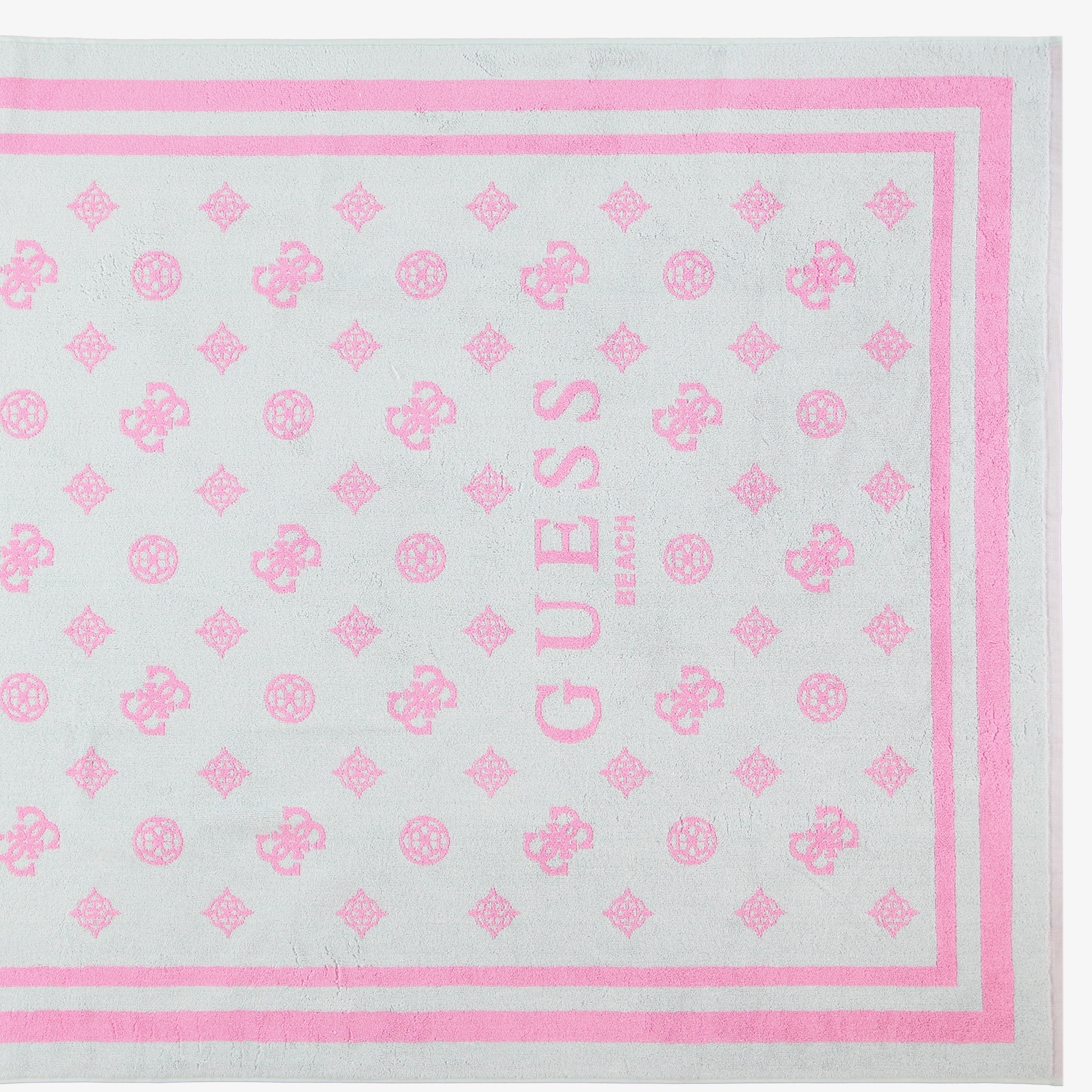 Guess Towel Jacquard Lux Sponge Unisex Renkli Plaj Havlusu