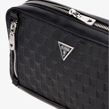  Guess Torino Crossbody Bum Vertical Zip Erkek Siyah Bel Çantası