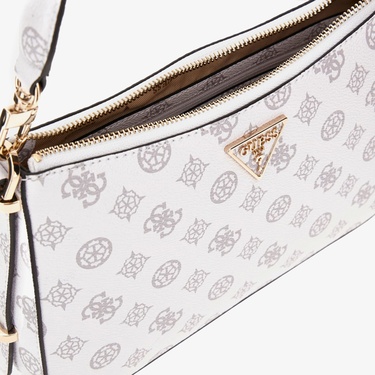  Guess Eco Erica 2Mpt Zip Kadın Beyaz  El Çantası