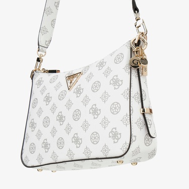  Guess Eco Erica 2Mpt Zip Kadın Beyaz  El Çantası