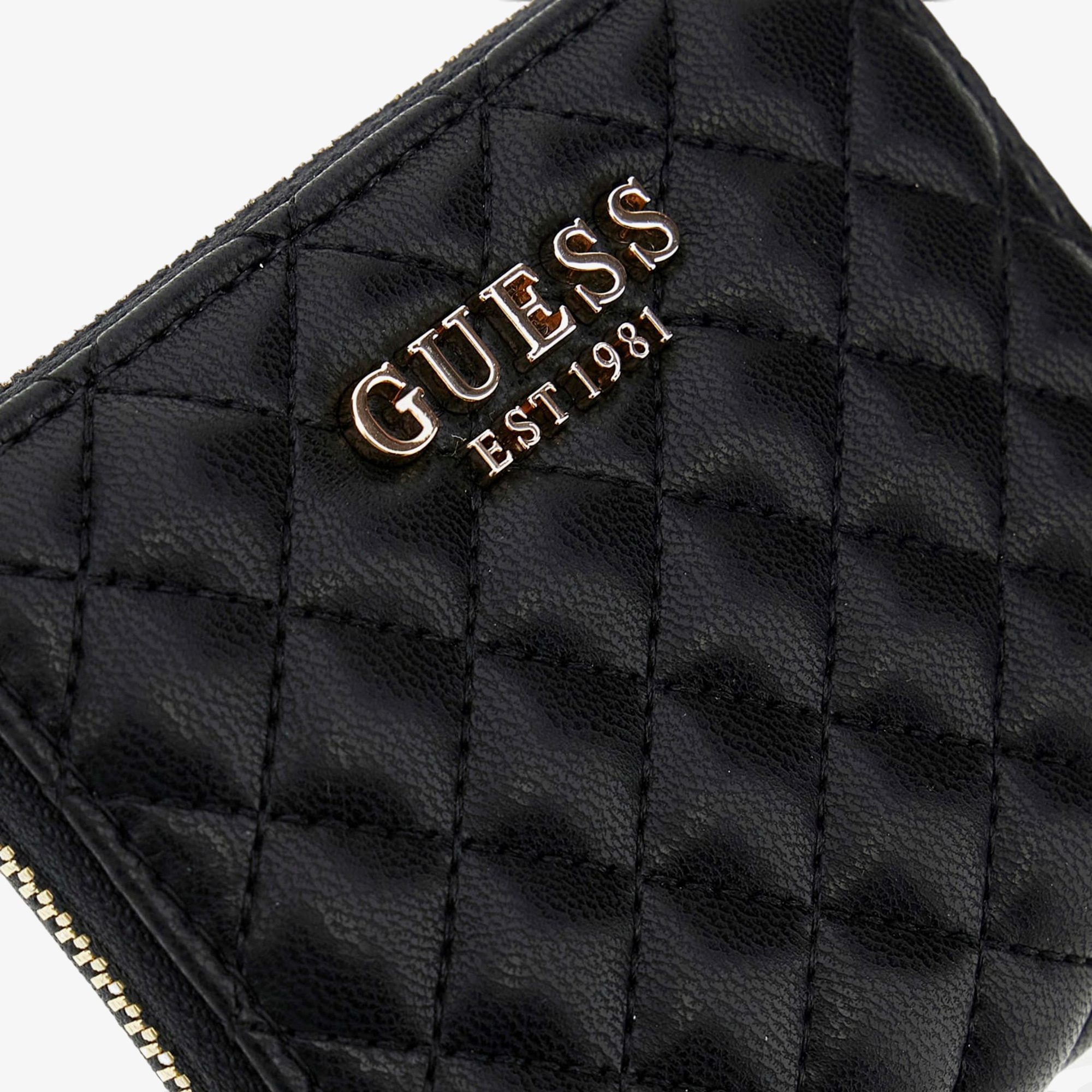 Guess Eco Carly Small Eco Rianee Small Zip Aroud Kadın Siyah Cüzdan