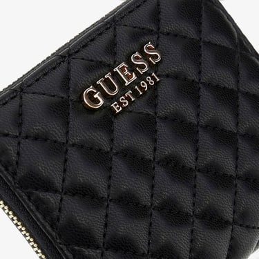  Guess Eco Carly Small Eco Rianee Small Zip Aroud Kadın Siyah Cüzdan