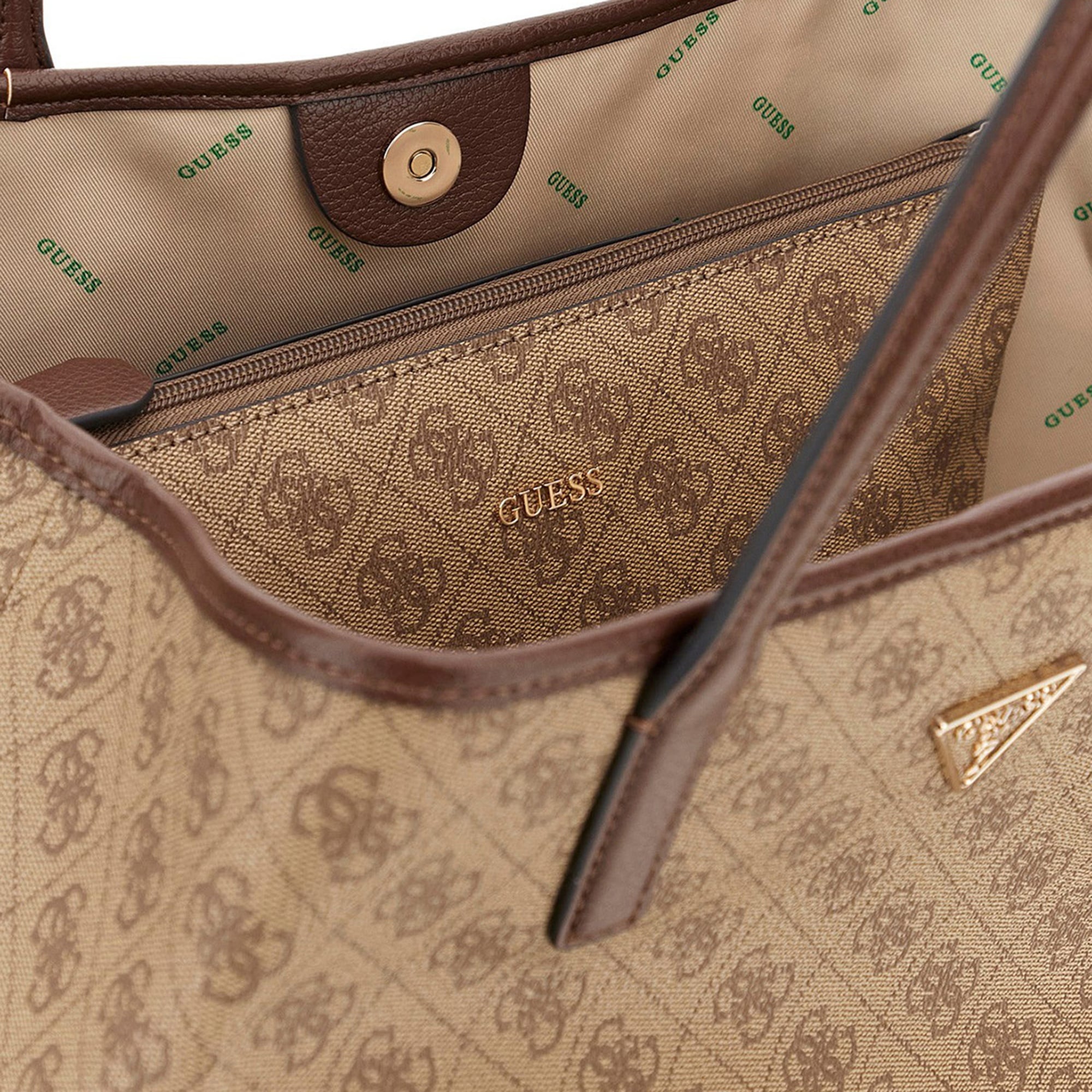 Guess Erica Tote Kadın Kahverengi Omuz Çantası