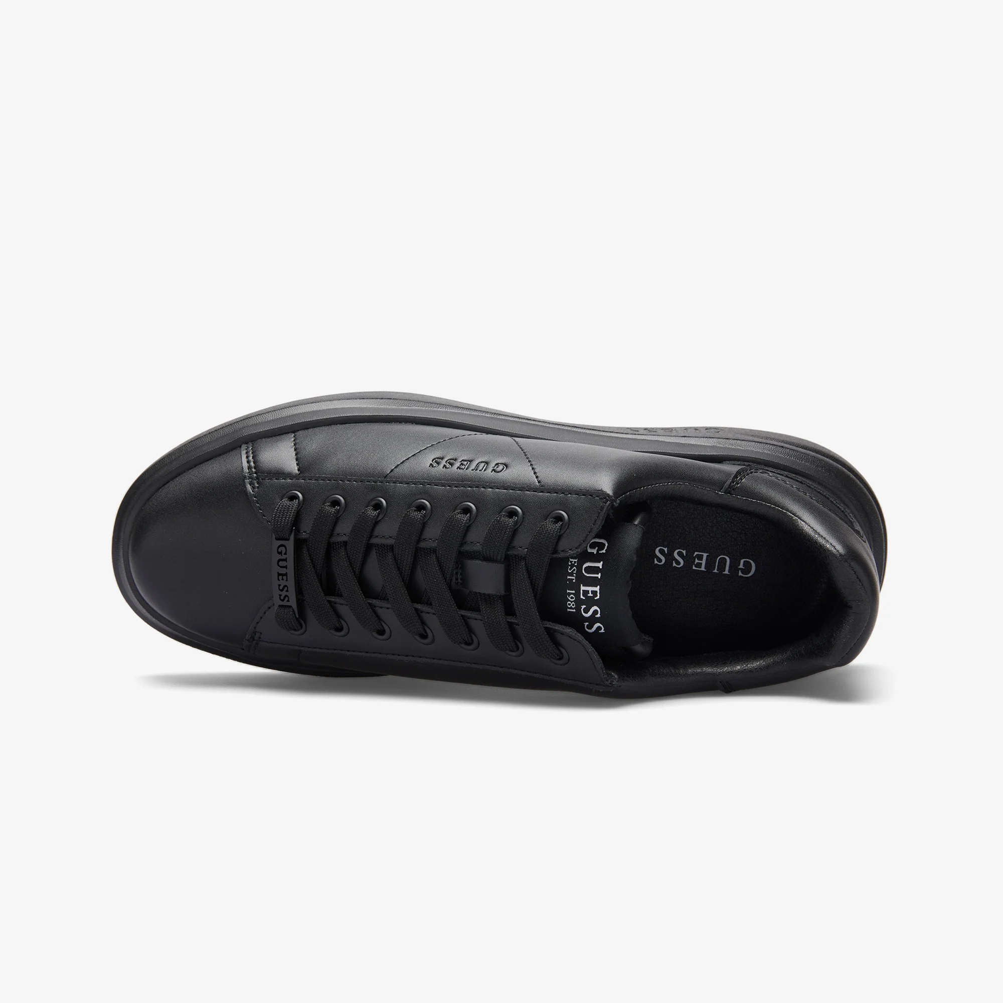 Guess Elba Leather Erkek Siyah Sneaker