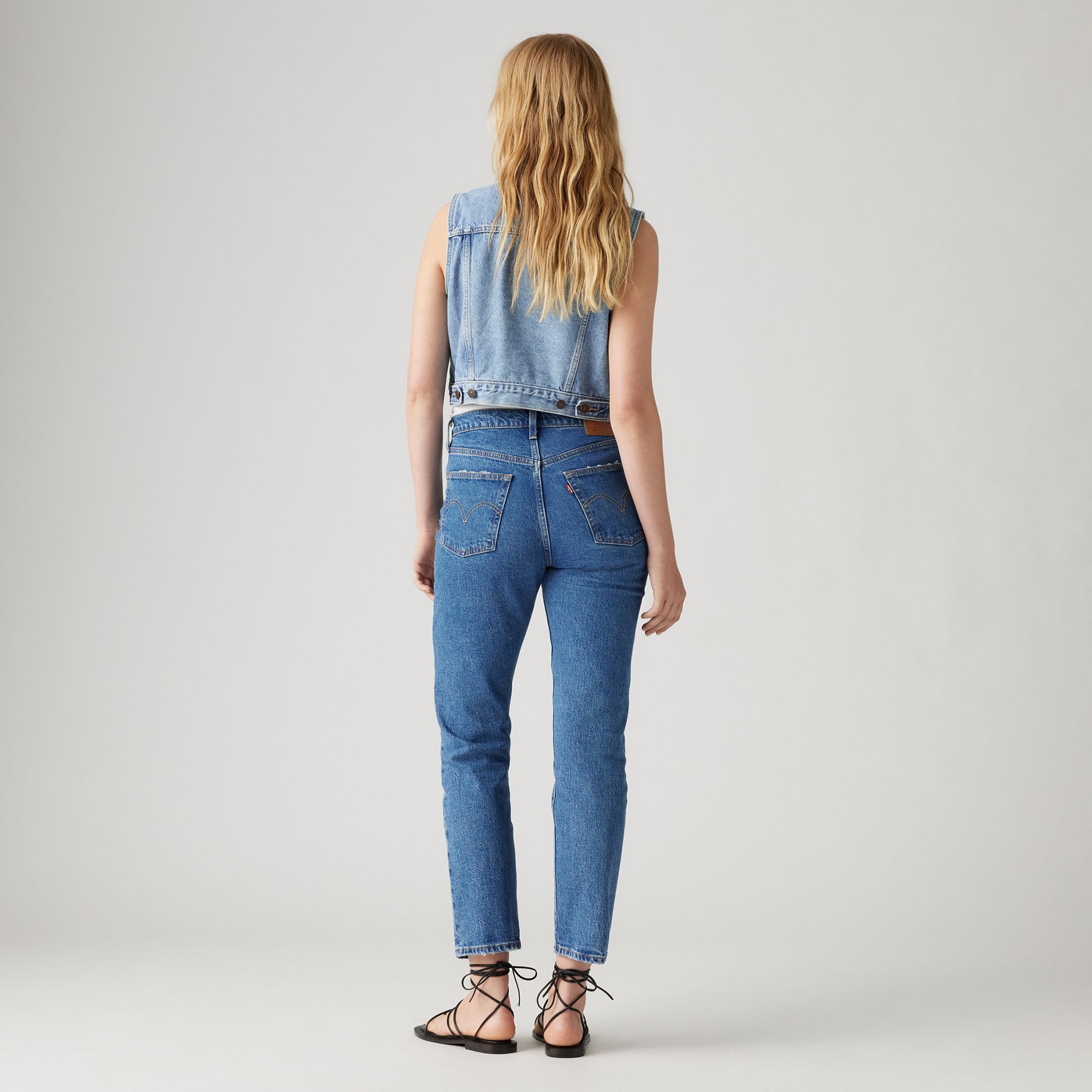 Levi's 501 Crop Jazz Pop Kadın Mavi Jean