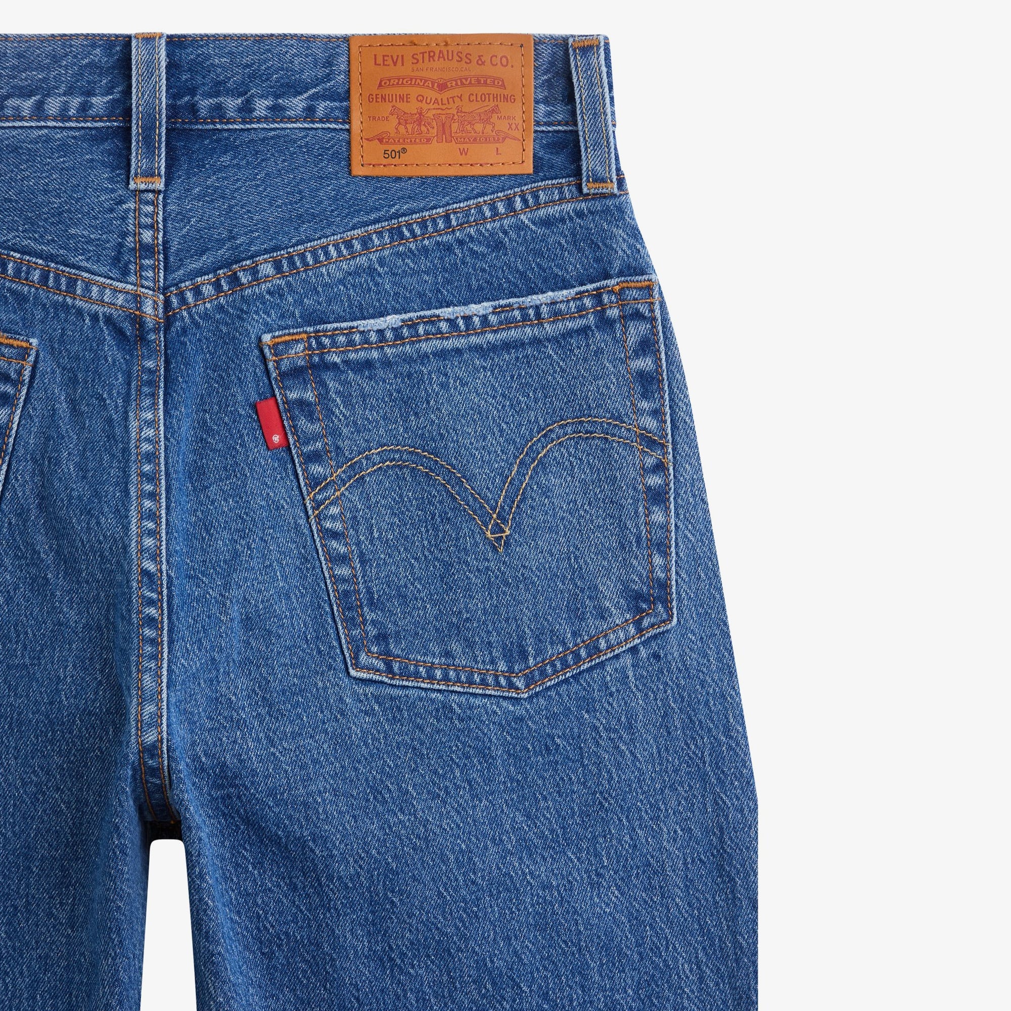 Levi's 501 Crop Jazz Pop Kadın Mavi Jean