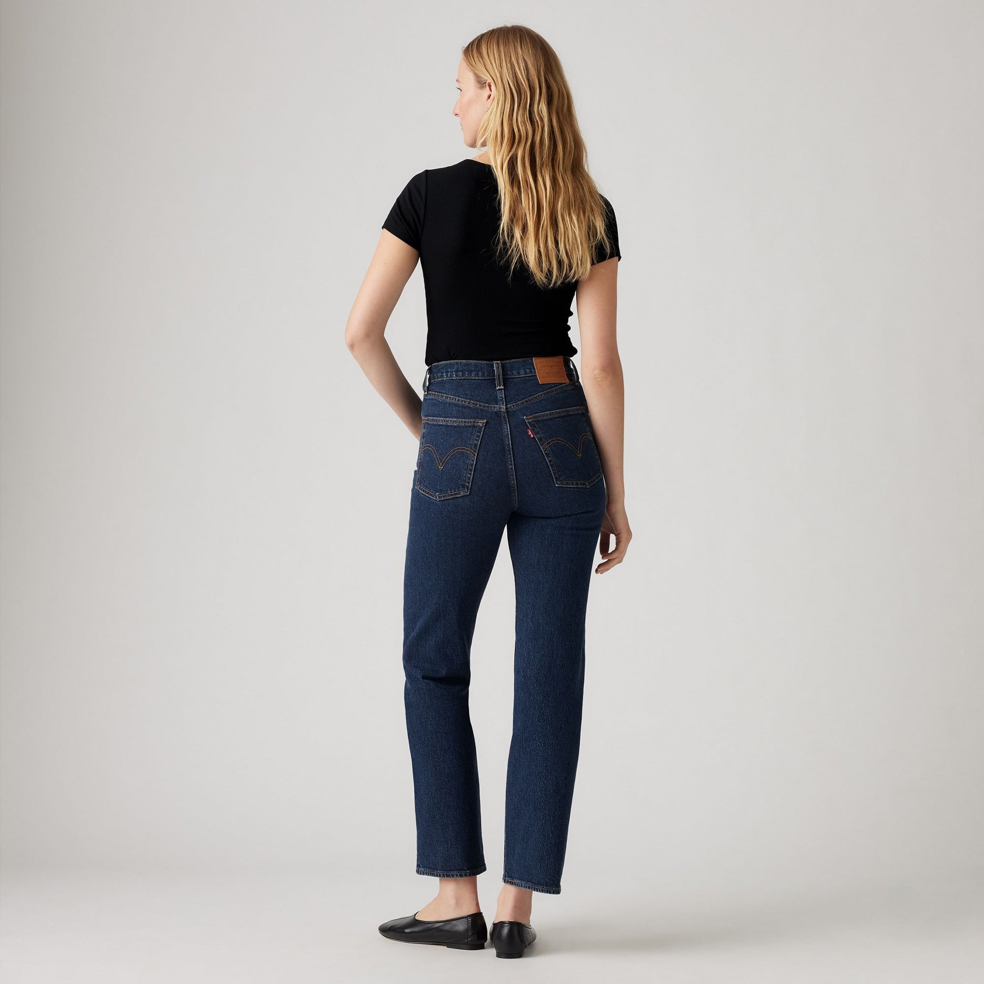 Levi's Ribcage Straight  Salsa Dark Stone Kadın Lacivert Jean