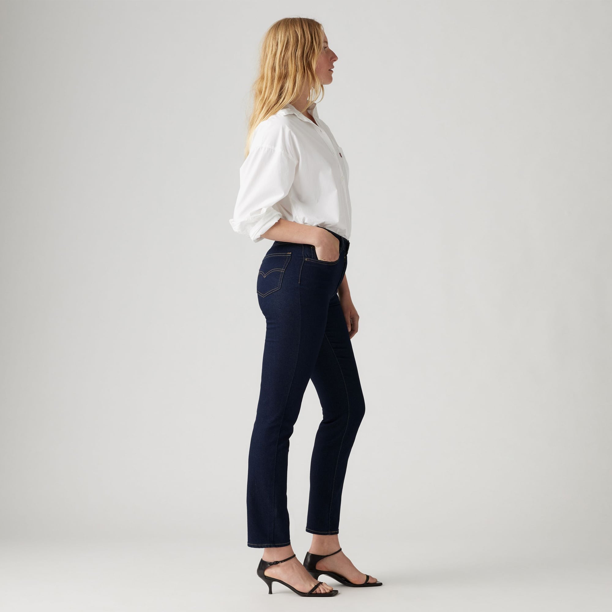 Levi's 724 High Rise Straigt  Kadın Lacivert Jean