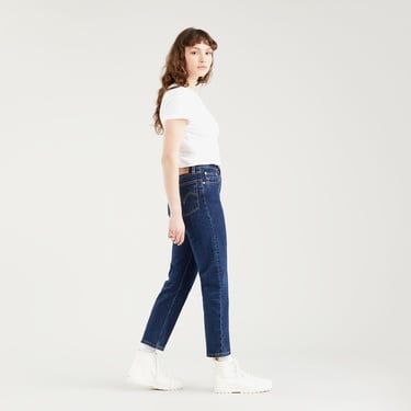  Levi's 501 Crop Salsa Stonewash Kadın Lacivert Jean