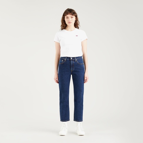 Levi's 501 Crop Salsa Stonewash Kadın Lacivert Jean
