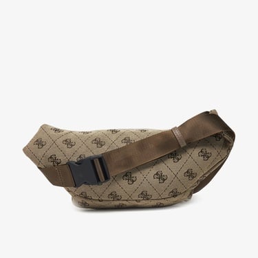  Guess Pouch Jacquard Monogram Logo Erkek Bej El Çantası